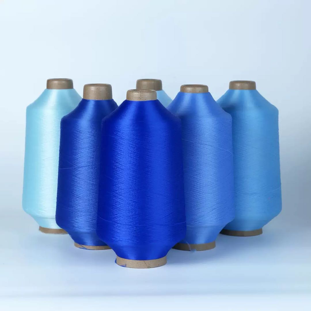 锦纶纱线蓝色系样品